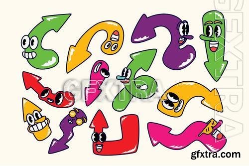 Colorful Retro Arrow 8VXH2L8 Colorful Retro Arrow 8VXH2L8