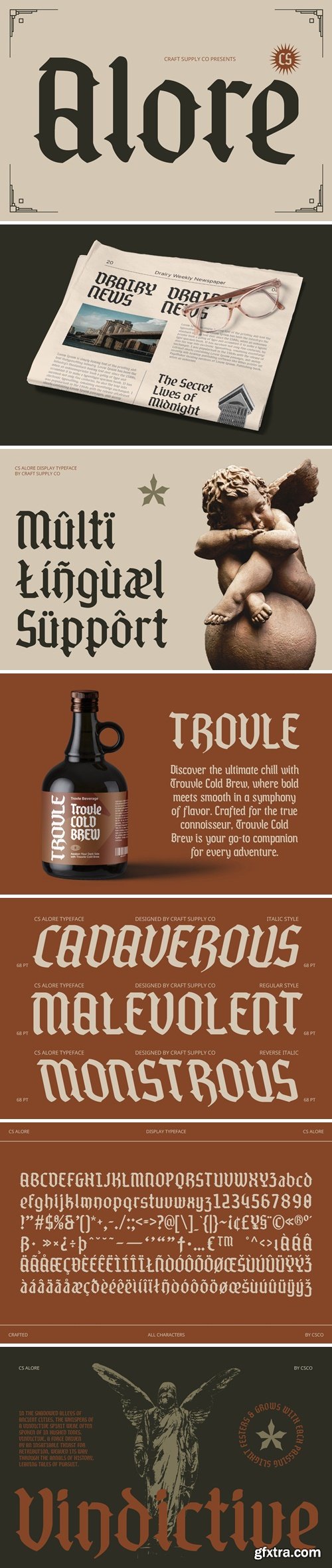 CM - CS Alore &ndash; Blackletter Font282737080