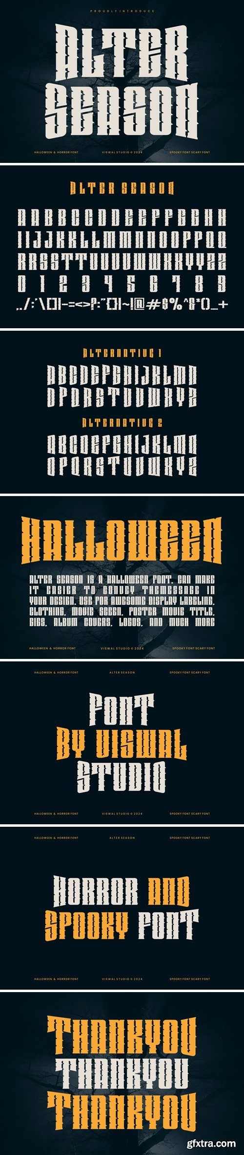 Alter Season - Horror Font Alter Season - Horror Font