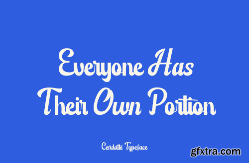 Cendatte - Script Font Cendatte - Script Font