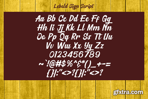 Lebold Sign - Vintage Sign Painting Fonts 9FWH47M Lebold Sign - Vintage Sign Painting Fonts 9FWH47M