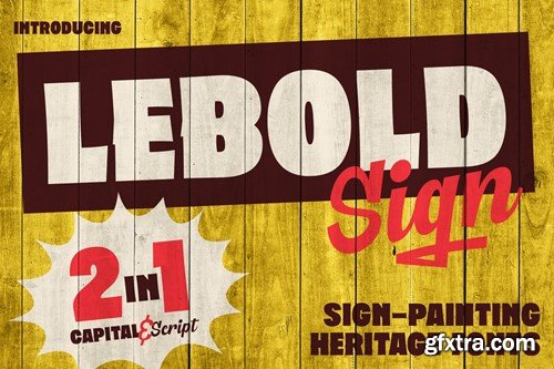 Lebold Sign - Vintage Sign Painting Fonts 9FWH47M Lebold Sign - Vintage Sign Painting Fonts 9FWH47M