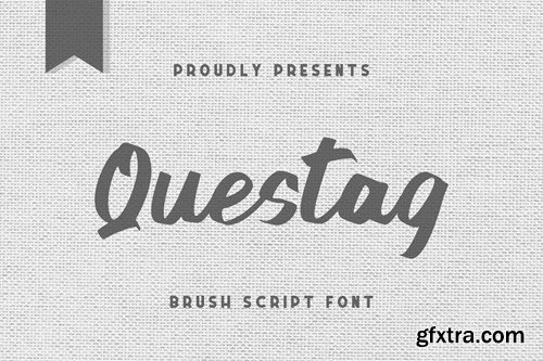 Questag - Brush Script Font XUYEFQ4 Questag - Brush Script Font XUYEFQ4