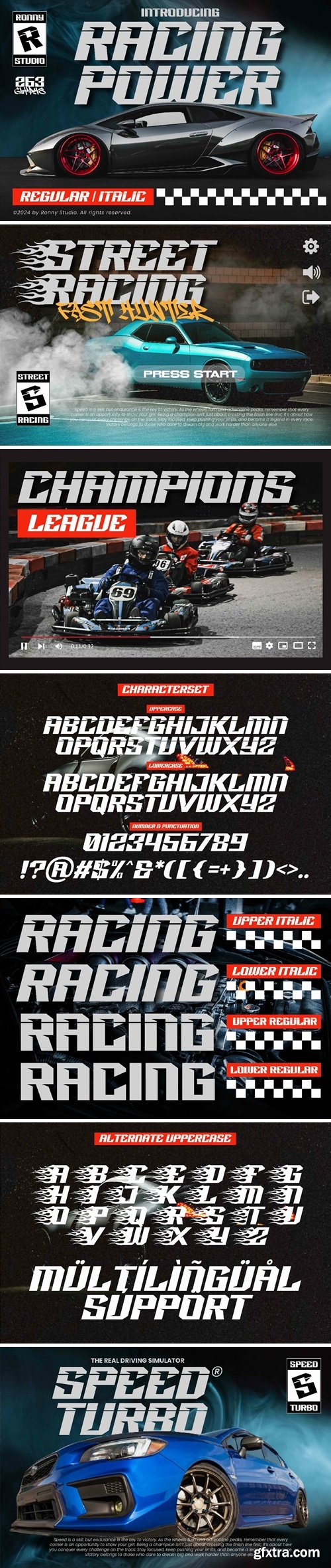 Racing Power - Racing Font