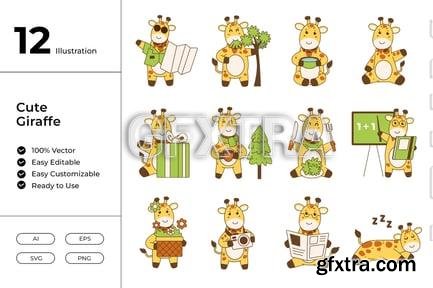 Cute Giraffe Illustration FND8CBF Cute Giraffe Illustration FND8CBF