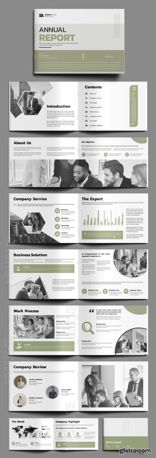 Business Annual Report Landscape Template Design 761170124