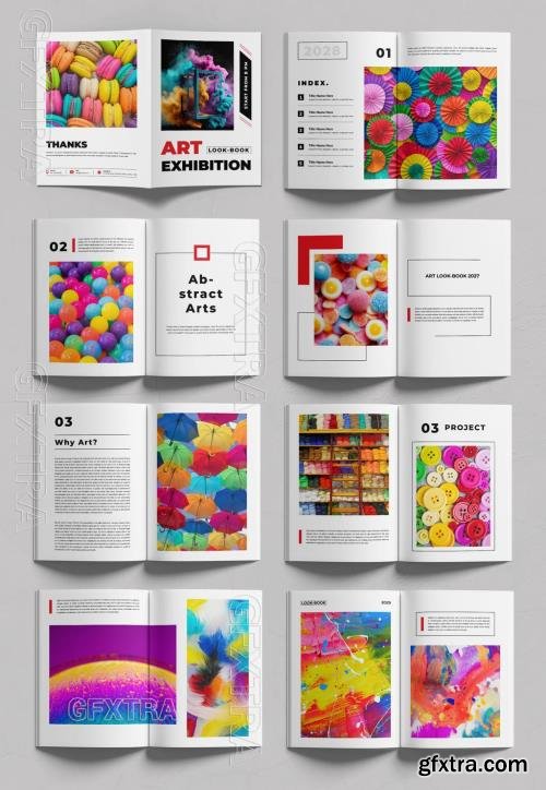 Art Exhibition Lookbook Layout Design Template 761170013 Art Exhibition Lookbook Layout Design Template 761170013
