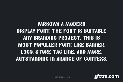 Varsowa - Modern Sans Font 6J6JGGT Varsowa - Modern Sans Font 6J6JGGT