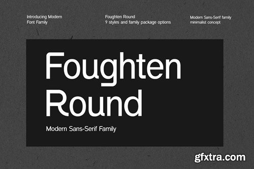 Foughten Round Modern Sans Serif Family Font RYEB6MB Foughten Round Modern Sans Serif Family Font RYEB6MB