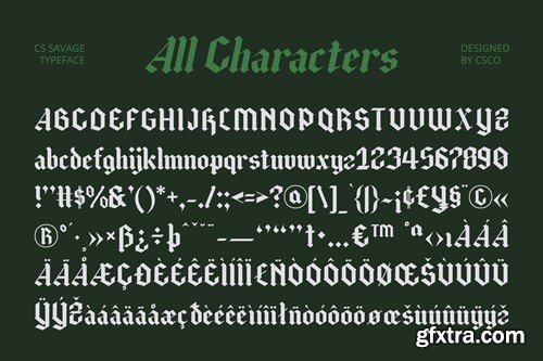Savage – Gothic Font V7FNXV7 Savage – Gothic Font V7FNXV7