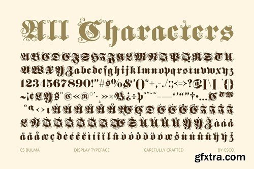 Bulma – Blackletter Font QEN3QQQ Bulma – Blackletter Font QEN3QQQ