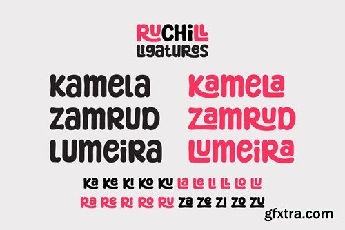Ruchill – Fun Ligature Font KLWR3DS Ruchill – Fun Ligature Font KLWR3DS