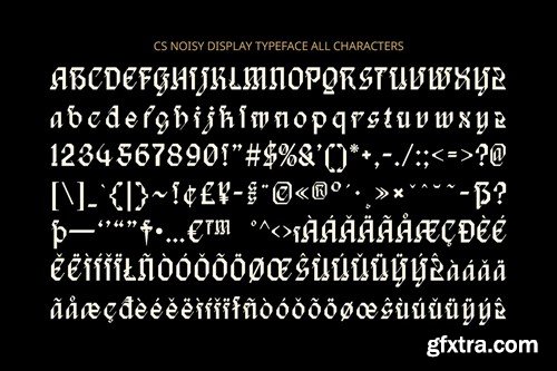 Noisy – Blackletter Font JGPRJAS Noisy – Blackletter Font JGPRJAS