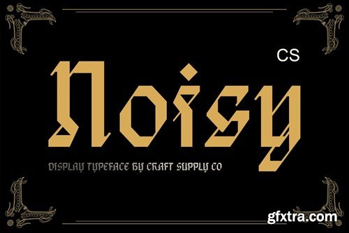 Noisy – Blackletter Font JGPRJAS Noisy – Blackletter Font JGPRJAS