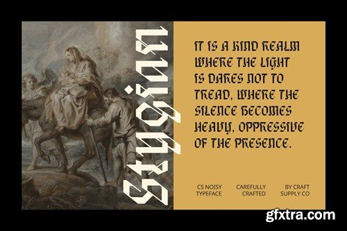 Noisy – Blackletter Font JGPRJAS Noisy – Blackletter Font JGPRJAS