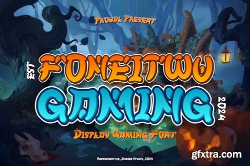 Foneitwu - Display Gaming Font EAT7GTF Foneitwu - Display Gaming Font EAT7GTF