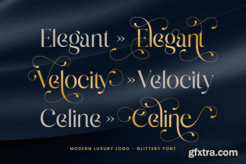 Glittery - Lavish Luxury Font 7KCANKX Glittery - Lavish Luxury Font 7KCANKX