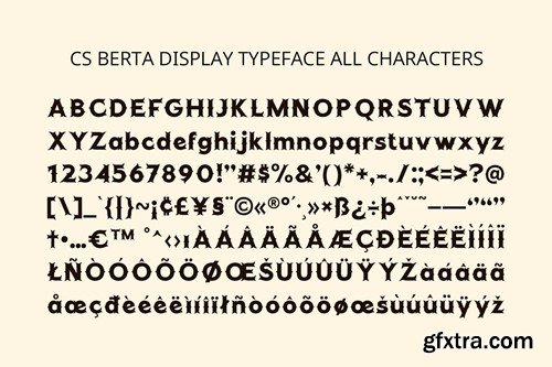 Berta – Tuscan Font HLV8QJ3 Berta – Tuscan Font HLV8QJ3
