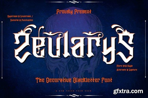 Zeularys - Font Decorative Blackletter N94A89R Zeularys - Font Decorative Blackletter N94A89R