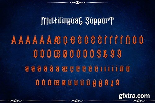 Zeularys - Font Decorative Blackletter N94A89R Zeularys - Font Decorative Blackletter N94A89R