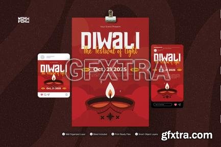 Light of Diwali - Flyer Set RXE6FS2