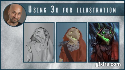 Paint a fantasy portrait with Blender and Photoshop Paint a fantasy portrait with Blender and Photoshop