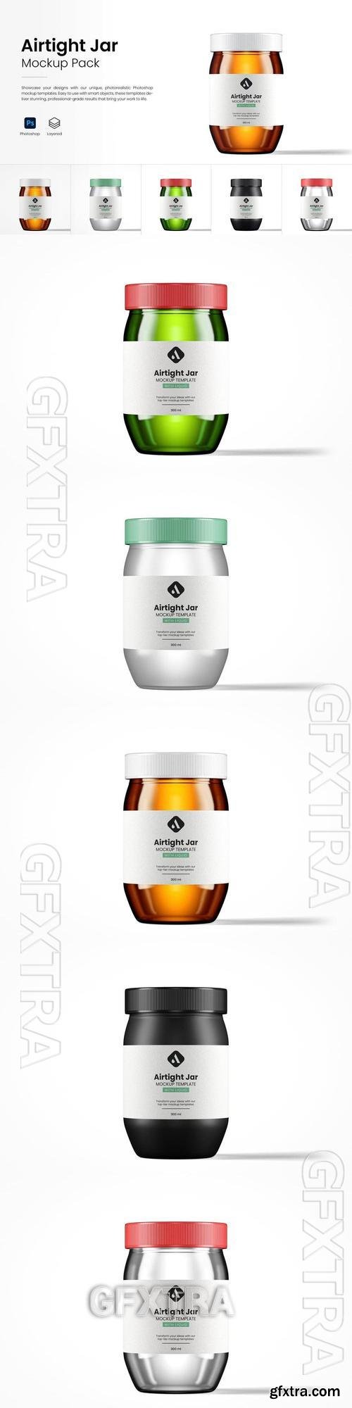 Airtight Jar Mockup Pack J5VZ3SQ Airtight Jar Mockup Pack J5VZ3SQ