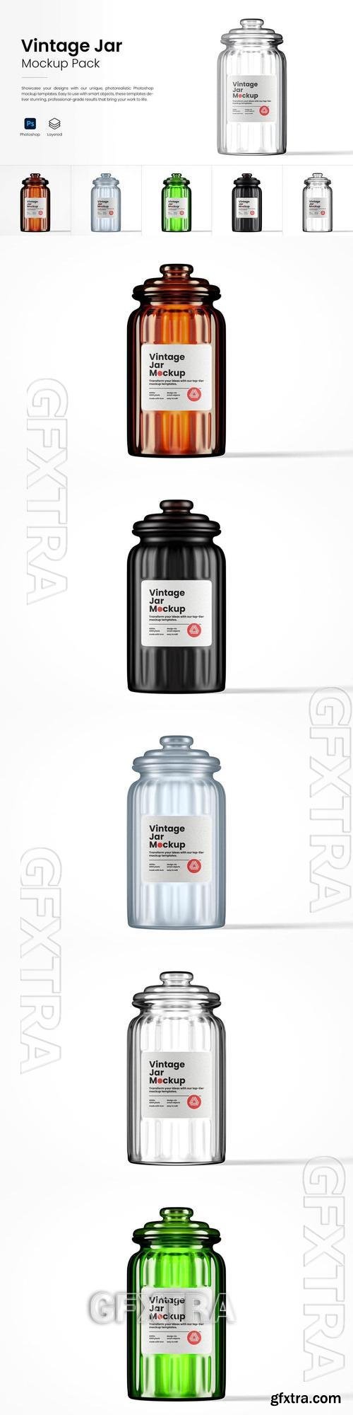 Vintage Jar Mockup Pack VZM57X6 Vintage Jar Mockup Pack VZM57X6