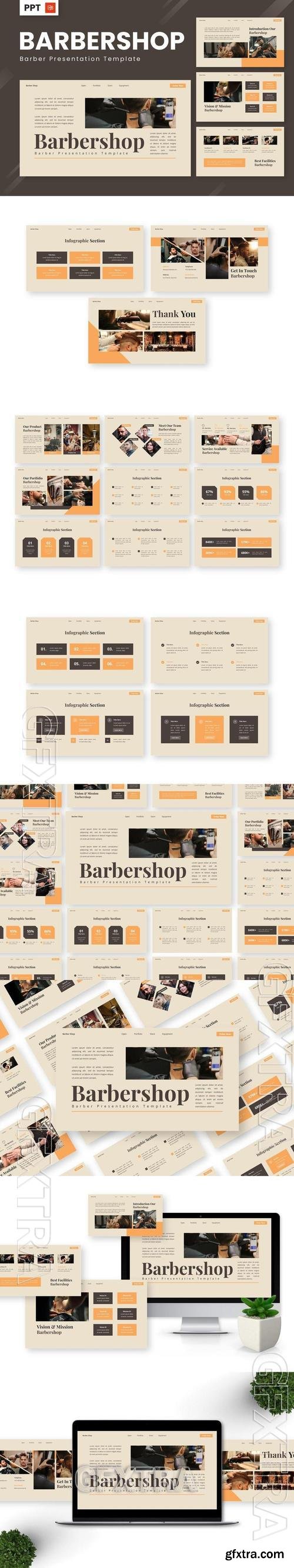 Barbershop - Barber Powerpoint Templates SXA2832