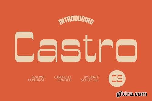 Castro – Reverse Contrast Font HR329HW Castro – Reverse Contrast Font HR329HW