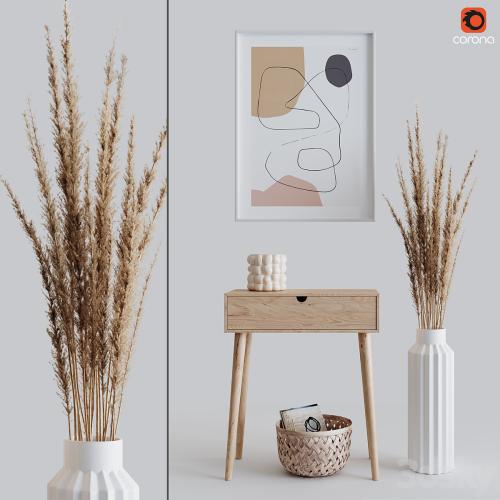 Decoration Set 04 pampas &amp; Console