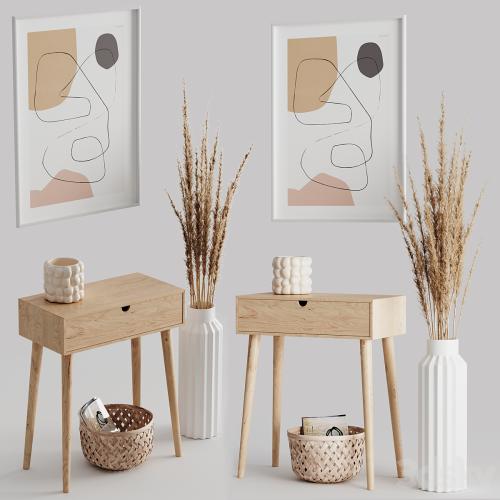 Decoration Set 04 pampas &amp; Console