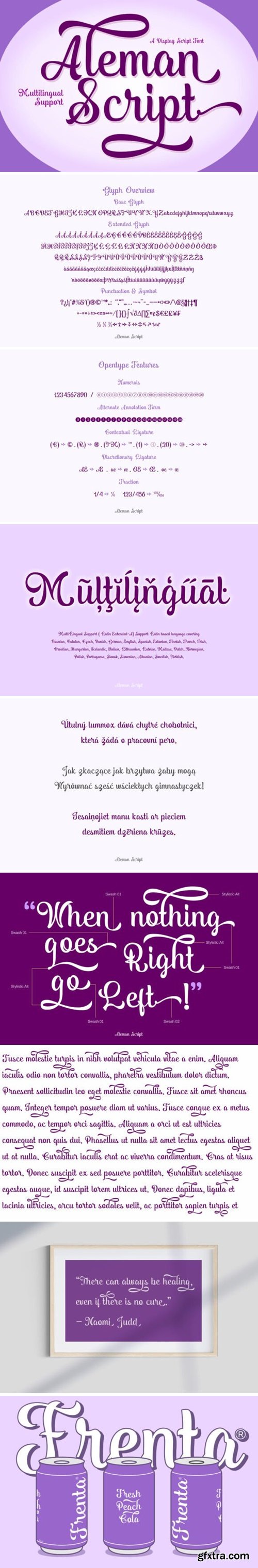 Aleman Script Font