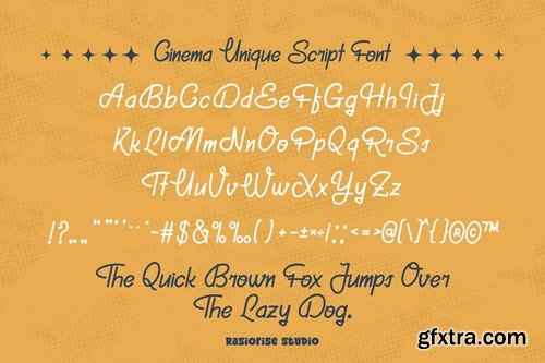 Cinema Unique - Handwritten Font Duo LS4KUF9