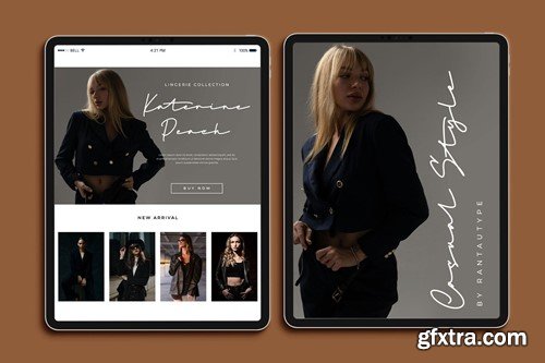 Ganttecy Signature Font AEHHMAV