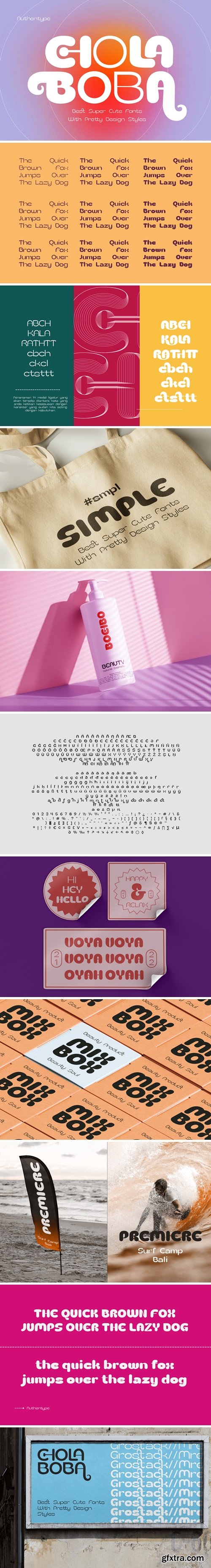 CM - Chola Boba - Cute Logo Type Font 11024108