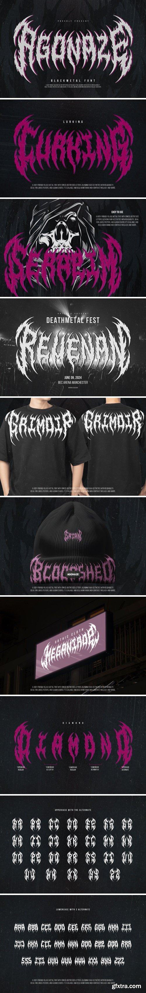 Agonaze Font Agonaze Font