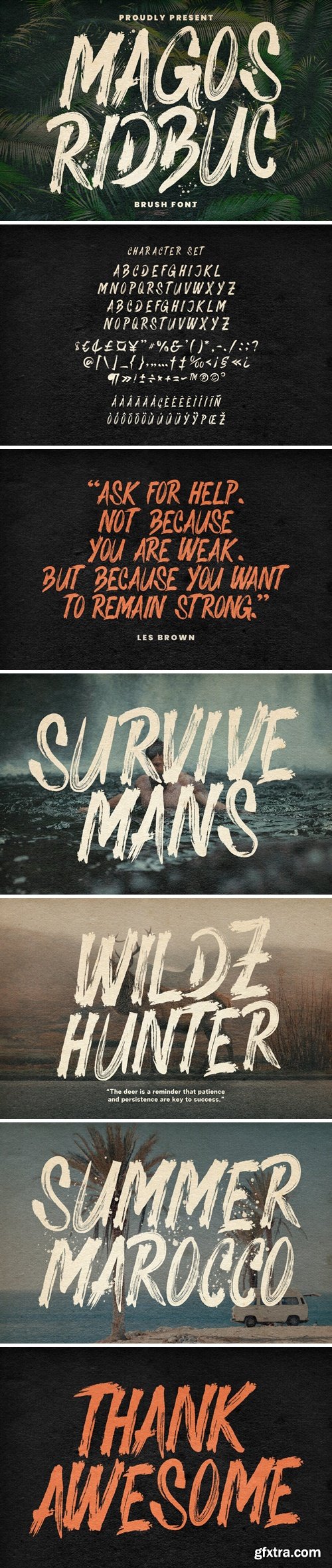 Magos Ridbuc Display Brush Font Magos Ridbuc Display Brush Font