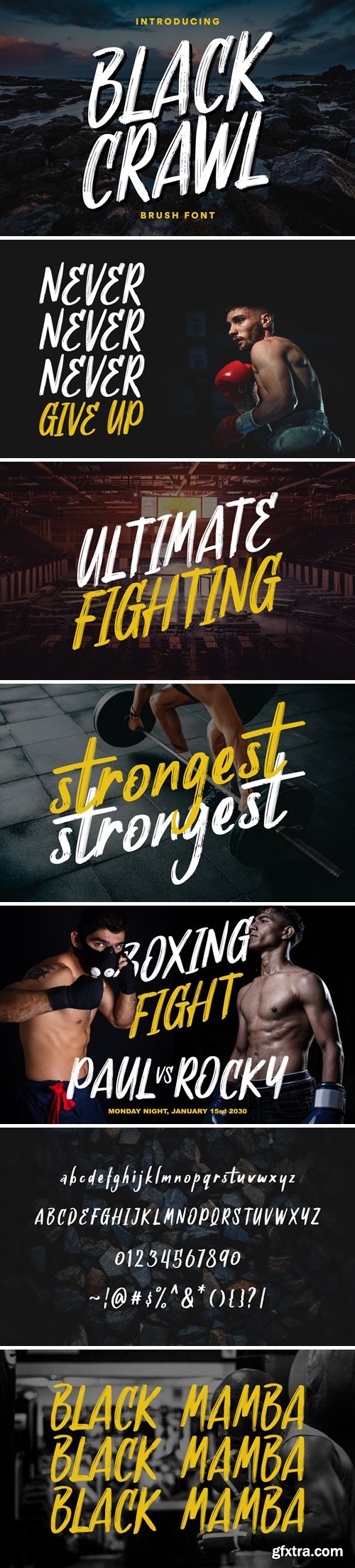 Blackcrawl &ndash; Bold Brush Font