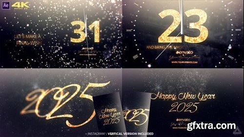 Videohive New Year Midnight Gold Countdown 2024 13949446 Videohive New Year Midnight Gold Countdown 2024 13949446