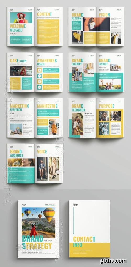 Brand Strategy Template Design Layout Template 721256912