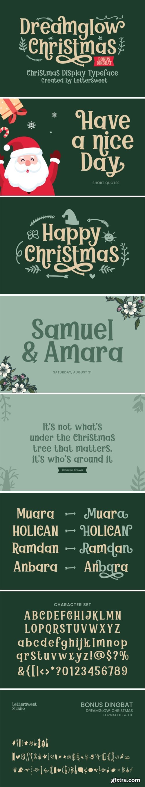Dreamglow Christmas Font