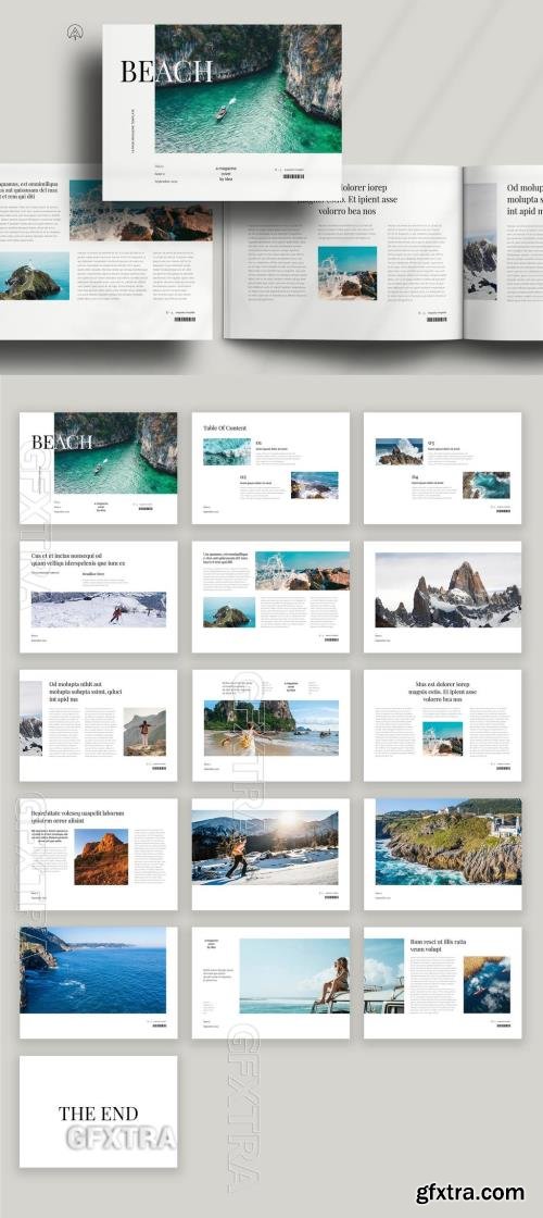Beach Landscape Brochure Template 718935493 Beach Landscape Brochure Template 718935493