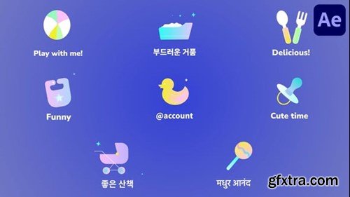 Videohive Baby Icons for After Effects 55205836 Videohive Baby Icons for After Effects 55205836