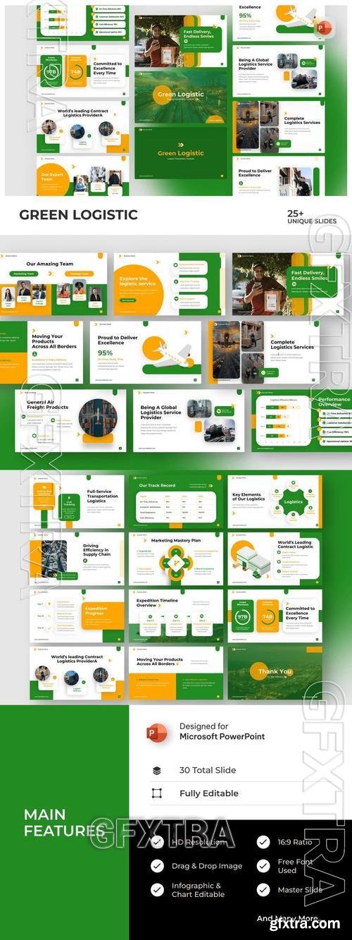 Green Logistic PowerPoint X8XRYR9 Green Logistic PowerPoint X8XRYR9