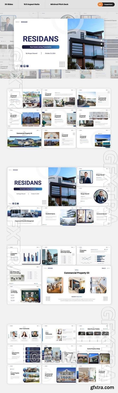 Residans - Real Estate PowerPoint Template 2RNS5BU Residans - Real Estate PowerPoint Template 2RNS5BU