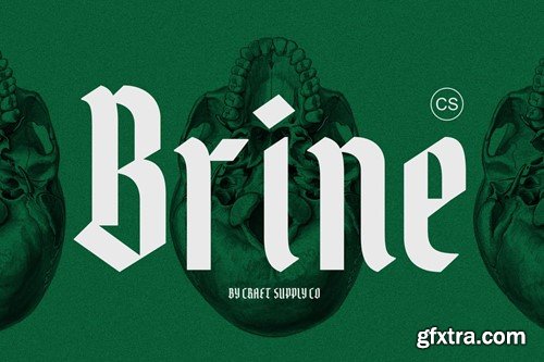 Brine – Blackletter Font QNJAM38 Brine – Blackletter Font QNJAM38