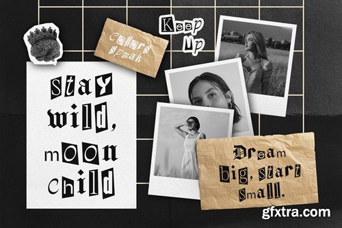 Benji – Collage Font TERYVR5 Benji – Collage Font TERYVR5