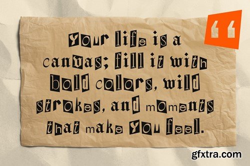 Benji – Collage Font TERYVR5 Benji – Collage Font TERYVR5