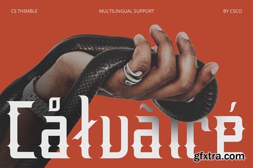 Thimble – Gothic Font 25SDG48 Thimble – Gothic Font 25SDG48